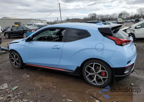 2020 Hyundai Veloster N z USA, uszkodzony, nr VIN KMHT36AH9LU003466
